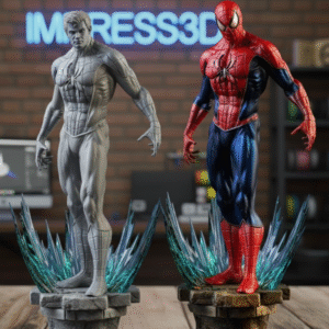 Estátua Homem-Aranha 3D (C/ Sem Máscara) - 20cm a 40cm