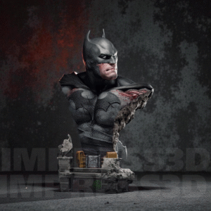 Busto Batman Realista 3D – 20cm, 30cm e 40cm