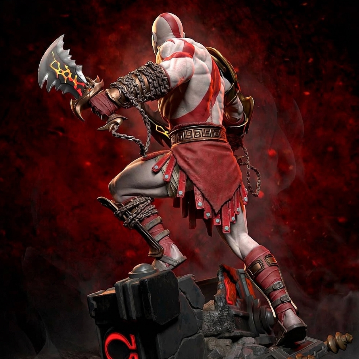 Action Figure Kratos – God of War com Lâminas do Caos - Imagem 2